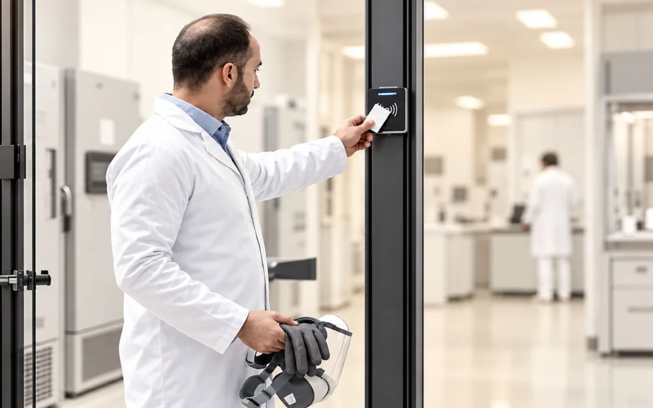 Access control system design for a BSL-3 laboratory environment